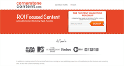 Desktop Screenshot of cornerstonecontent.com