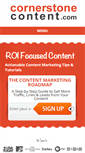 Mobile Screenshot of cornerstonecontent.com