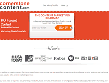 Tablet Screenshot of cornerstonecontent.com